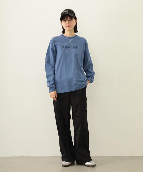 MILKFED.（ミルクフェド） tシャツ STENCIL LOGO WIDE L/S TEE