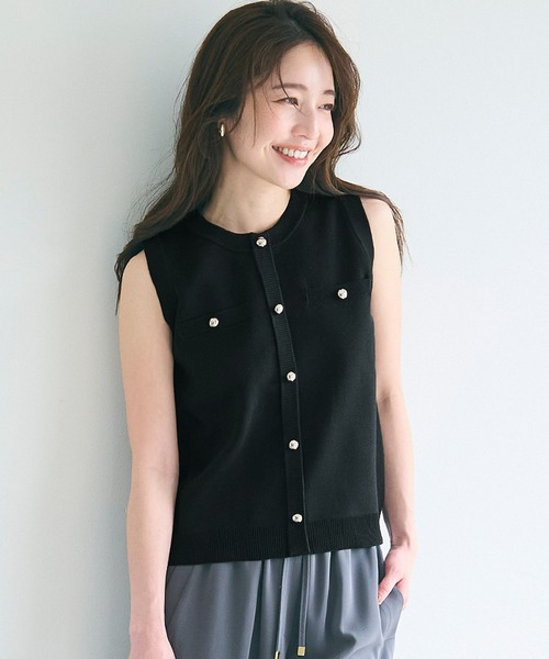 cordera ノースリーブ　ニット　ブラック Bshop（ビショップ）の「CORDERA | ホルターネックニット