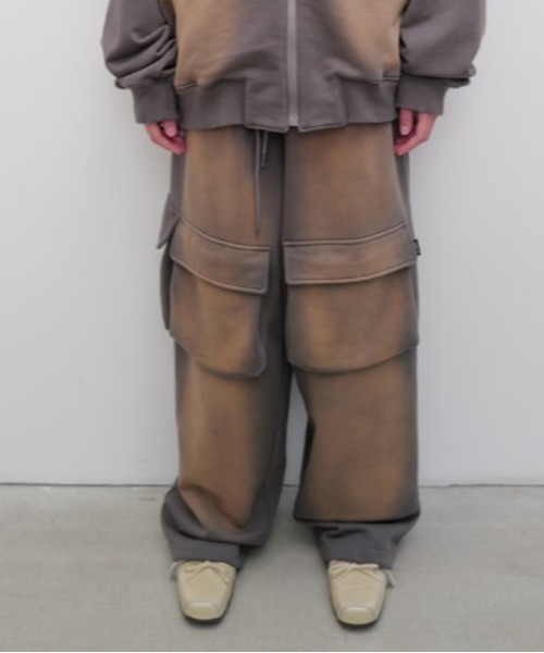 パンツ OPEN YY/オープンワイワイ/WASHED POCKET SWEAT BAGGY レディース