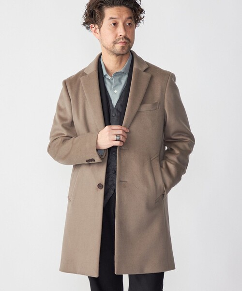 SHIPS（シップス） チェスターコート MEDIUM ベージュ メンズ