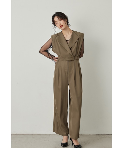 値下げ！niana 超美品！パンツドレス niana 「niana」 パンツドレス L ブラック レディース