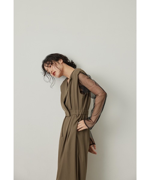 値下げ！niana 超美品！パンツドレス niana 「niana」 パンツドレス L ブラック レディース