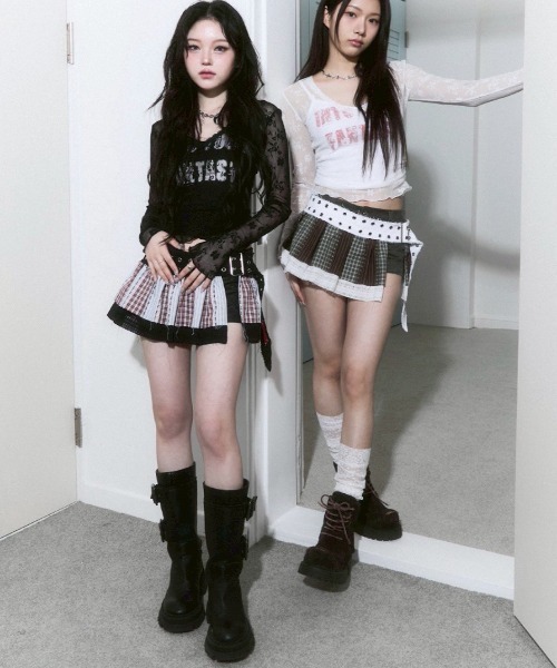 CHERRYQUIRI キャミソール 「CHERRYQUIRI」lettering crop sleevless