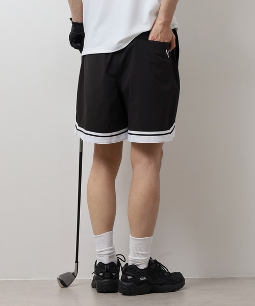 プーマゴルフ【M】4WAYストレッチショートパンツ（黒） PUMA パンツ ゴルフ P 4WAYストレッチショートパンツ メンズ