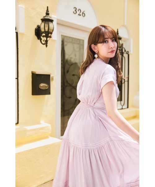 ワンピース herlipto Mistral Belted Shirt Dress Mistral Belted Shirt Dress