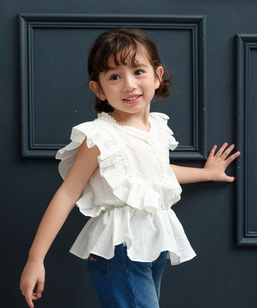 Rora（ローラ） ブラウス シャツ レナ リネン ブラウス キッズ 子供服