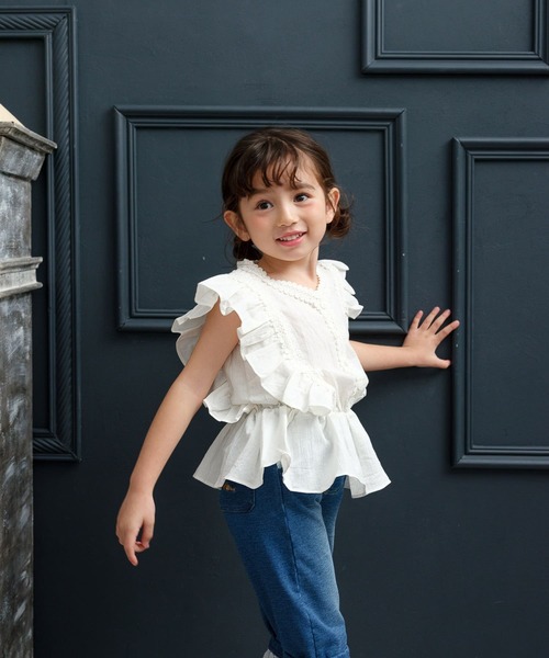 Rora（ローラ） ブラウス シャツ レナ リネン ブラウス キッズ 子供服