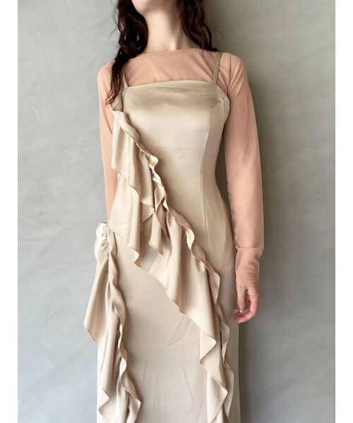 【完売品】LADYアシンメトリーフリルドレス LADYアシンメトリーフリルドレス（ドレス）｜LAGUNAMOON（ラグナ