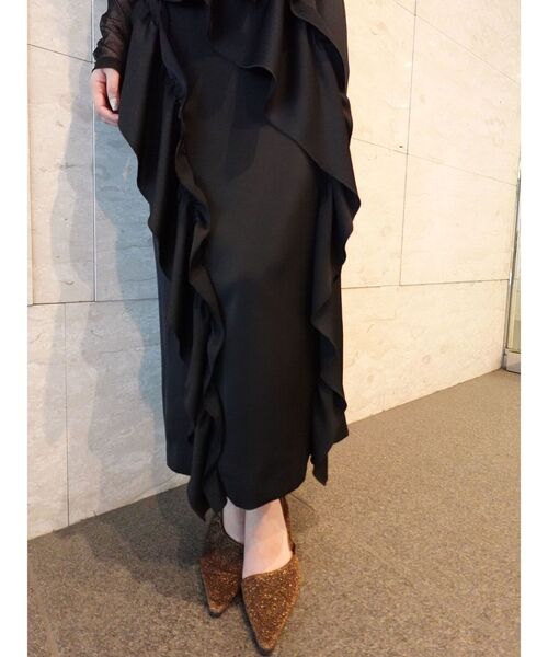LADYアシンメトリーフリルキャミドレス LAGUNAMOON ドレス LADYアシンメトリーフリルキャミドレス