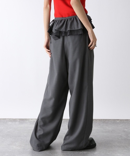 JEANASIS（ジーナシス） パンツ リバーシブルフリルベルトレイヤード