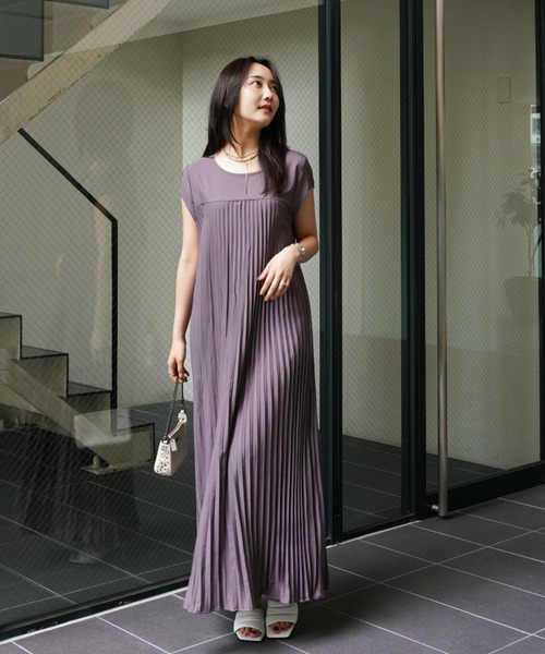 極美品♡ルネ♡袖プリーツ ワンピース MidiUmi プリーツワンピース｜ MARcourt ONLINE STORE
