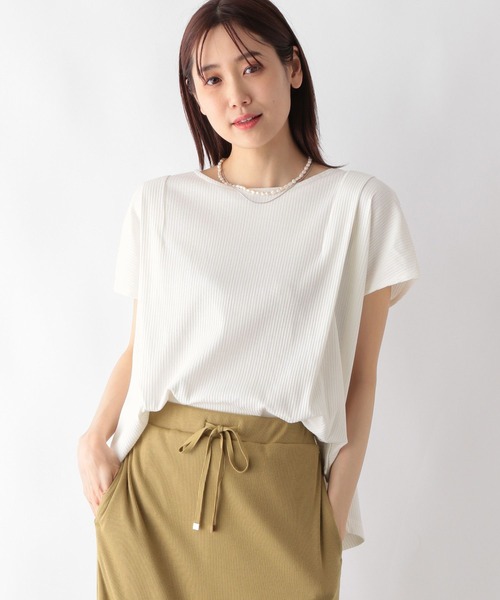 「GLOBAL WORK」 半袖カットソー MEDIUM モカ レディース