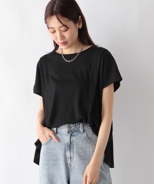「GLOBAL WORK」 半袖カットソー MEDIUM モカ レディース