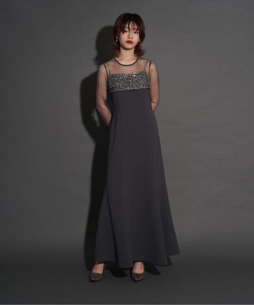 【My shawty】オケージョンドレス My shawty（マイシャウティー） ドレス 2way glitter bustier dress