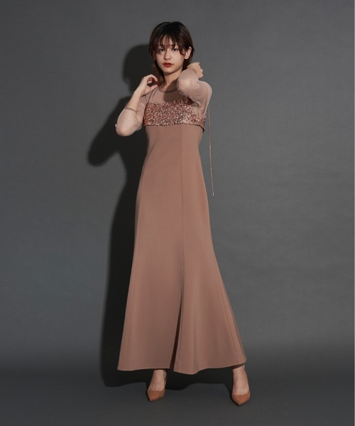 My shawty（マイシャウティー） ドレス 2way glitter bustier dress