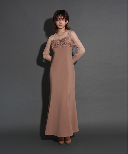 My shawty（マイシャウティー） ドレス 2way glitter bustier dress