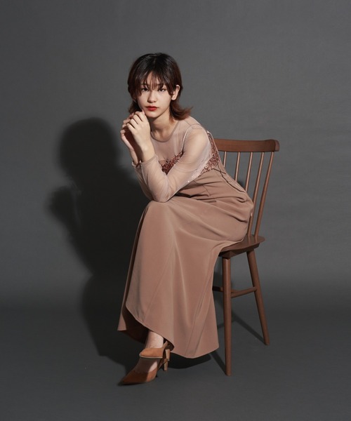 My shawty（マイシャウティー） ドレス 2way glitter bustier dress