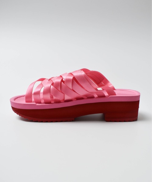 「SHAKA」 フラットサンダル 23.0cm ピンク レディース_画像4