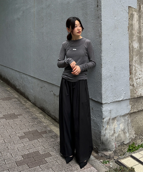 「feepur」 長袖カットソー MEDIUM オフホワイト レディース