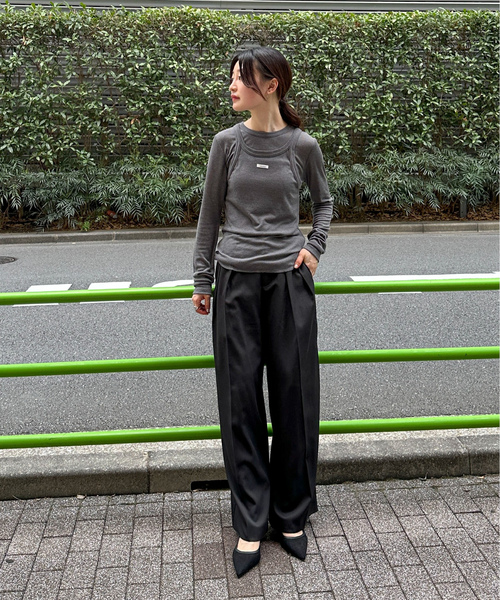 「feepur」 長袖カットソー MEDIUM オフホワイト レディース