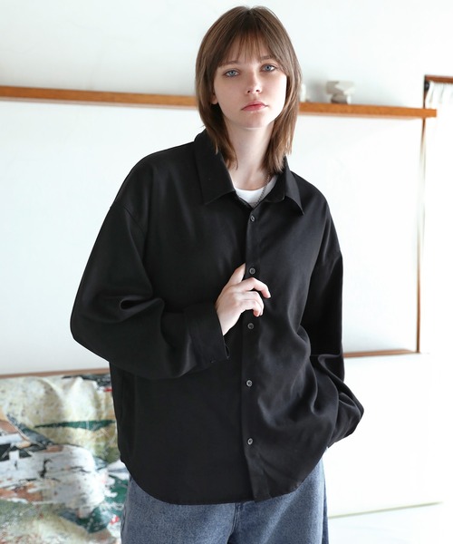 ROCHEM（ローシェン） シャツ ヴィンテージ加工アソートオンブレ