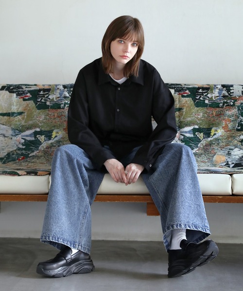 ROCHEM（ローシェン） シャツ ヴィンテージ加工アソートオンブレ