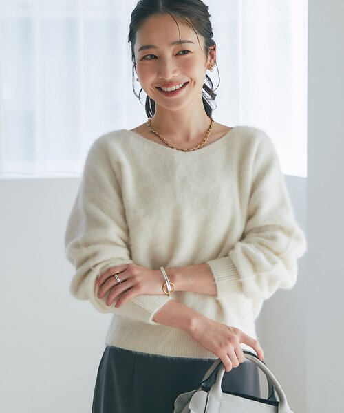 La boutique Bonbon ニット セーター 「最強美人見え」ヘアリー