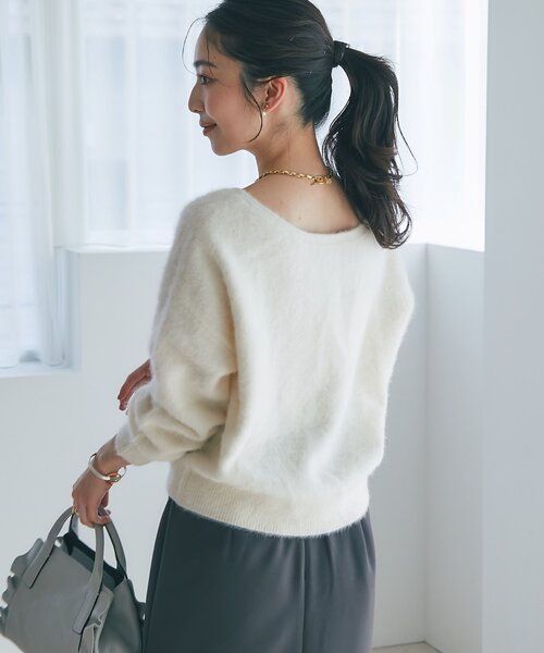 La boutique Bonbon ニット セーター 「最強美人見え」ヘアリー