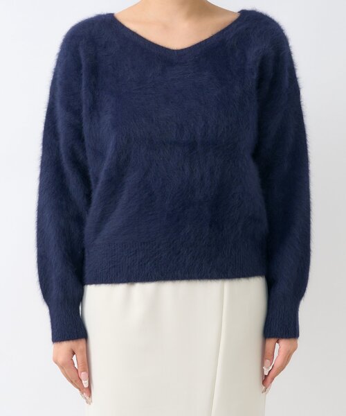 ラブティックボンボン　ペーパーニットベスト　ネイビー ラブティックボンボン ペーパーニットベスト ネイビー ラブティック