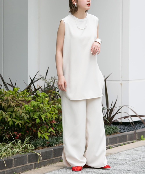 「KBF」 セットアップ ONE アイボリー レディース_画像2