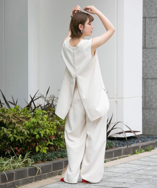 「KBF」 セットアップ ONE アイボリー レディース_画像4