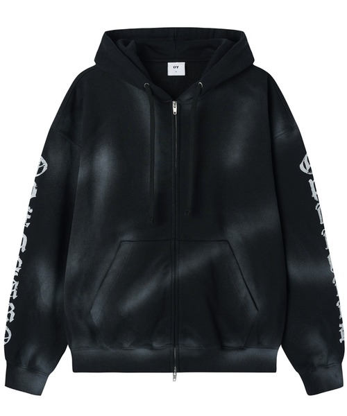 OY（オーワイ） パーカー 「OY/オーワイ」DIRTY SPRAY EFFECT HOODIE