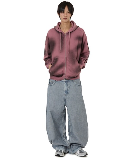 OY（オーワイ） パーカー 「OY/オーワイ」DIRTY SPRAY EFFECT HOODIE