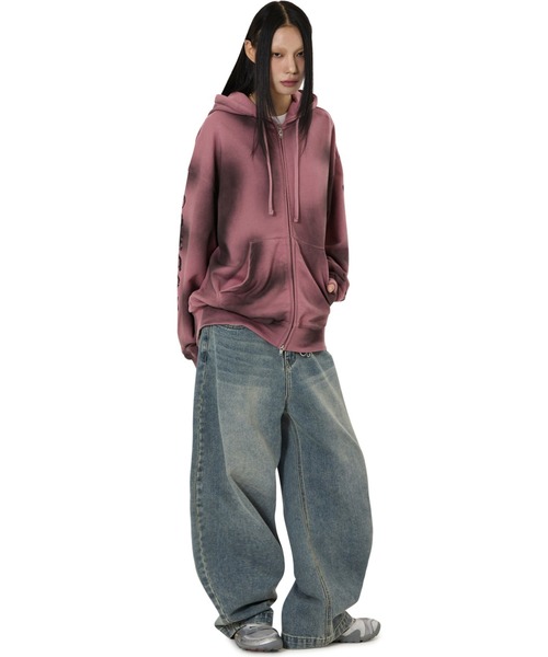 OY（オーワイ） パーカー 「OY/オーワイ」DIRTY SPRAY EFFECT HOODIE