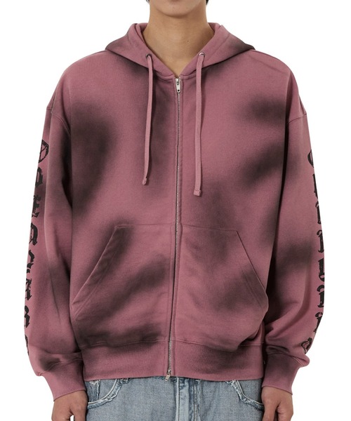 OY（オーワイ） パーカー 「OY/オーワイ」DIRTY SPRAY EFFECT HOODIE