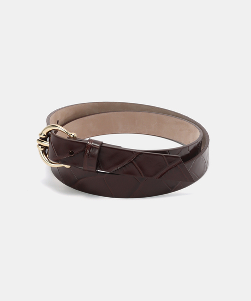 ラ トータリテ（La TOTALITE）/LEFIJE / レフィエ 型押しレザースリムベルト La TOTALITE（ラ トータリテ） ベルト LEFIJE / レフィエ 型押しレザー