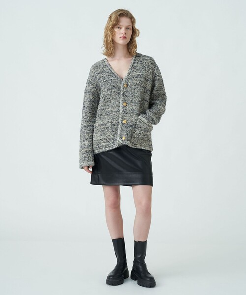 MACPHEE（マカフィー） ニットカーディガン S グレー系その他