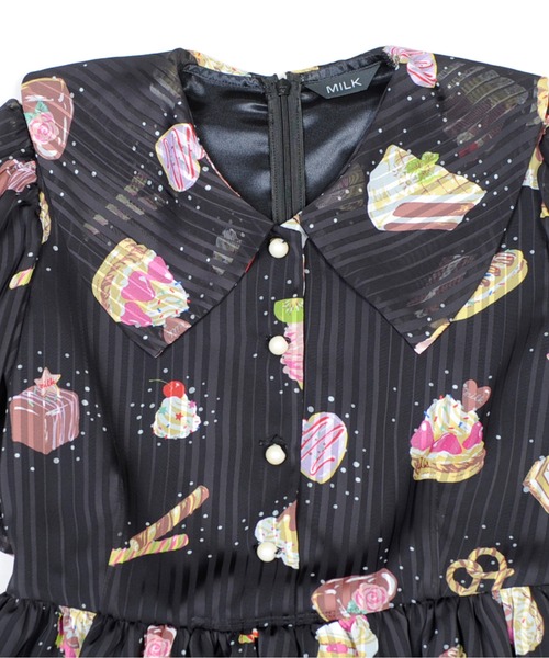 MILK 「MILK」 シャツワンピース - ブラック レディース : ZOZOTOWN