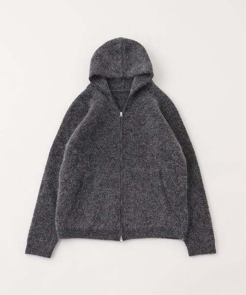 PULP/417EDIFICE パーカー PULP / モヘヤブレンドニット ジップアップ