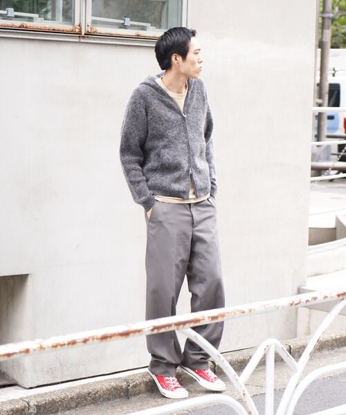 PULP/417EDIFICE パーカー PULP / モヘヤブレンドニット ジップアップ