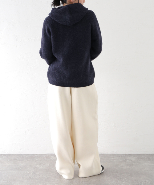 PULP/417EDIFICE パーカー PULP / モヘヤブレンドニット ジップアップ