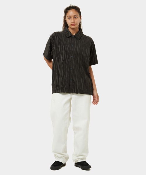 HUF（ハフ） 半袖シャツ LARGE セージグリーン メンズ : ZOZOTOWN