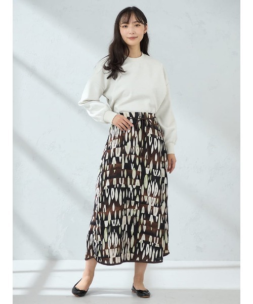 スカート 「WEB限定」パネル柄パイピングスカート FURRY : ZOZOTOWN