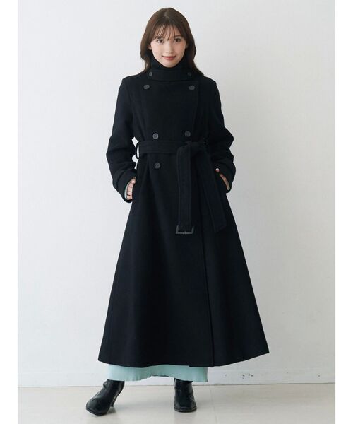 MERCURYDUO ウールスタンドカラーコート M MERCURYDUO（マーキュリーデュオ） コート アウター ウールスタンド