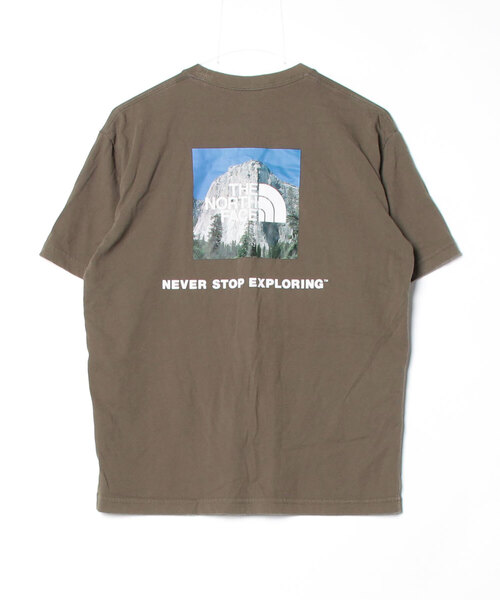 [THE NORTH FACE] короткий рукав футболка M зеленый мужской 