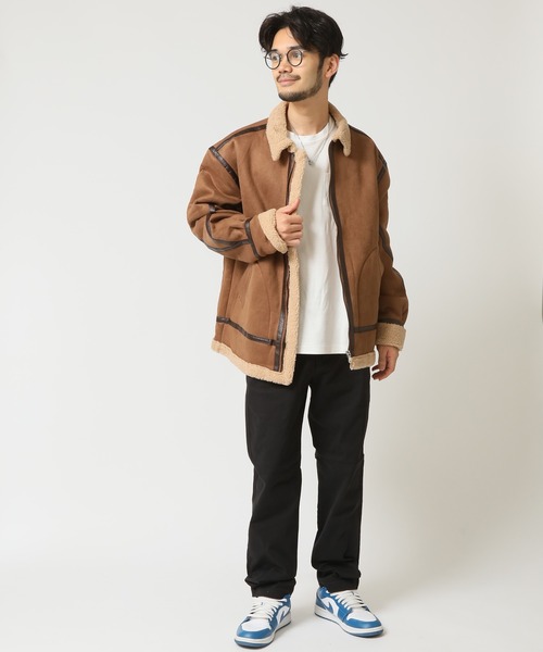 ビンテージ ミリタリーカラーTYPEムートン ボンバージャケット/フライト ARCADE（アーケード） ムートンジャケット ムートンコート フェイク