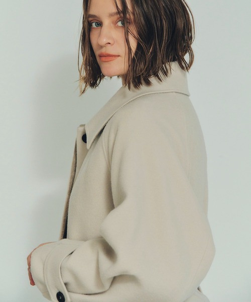 YECCA VECCA（イェッカヴェッカ） ステンカラーコート コート ウール混