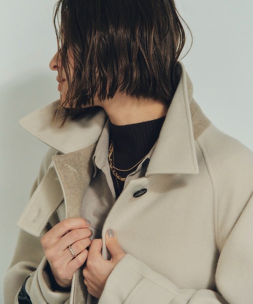 YECCA VECCA（イェッカヴェッカ） ステンカラーコート コート ウール混