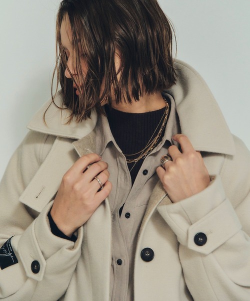 YECCA VECCA（イェッカヴェッカ） ステンカラーコート コート ウール混