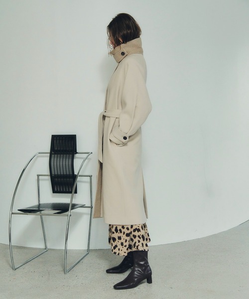 YECCA VECCA（イェッカヴェッカ） ステンカラーコート コート ウール混